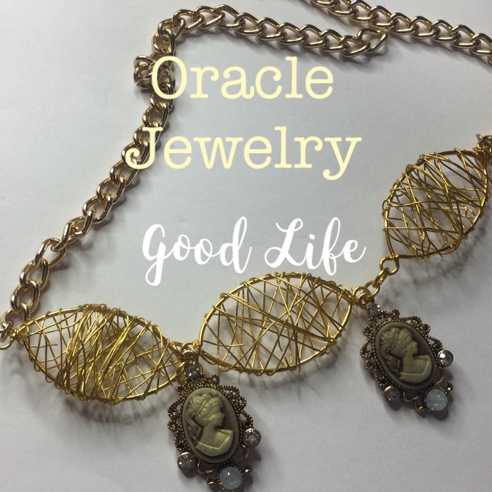 Gold Cameo Necklace
